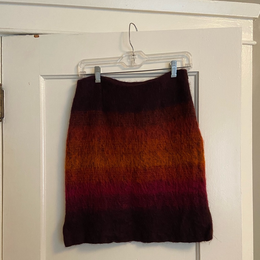 Anthropologie Wool knee length skirt 🧡💛💜